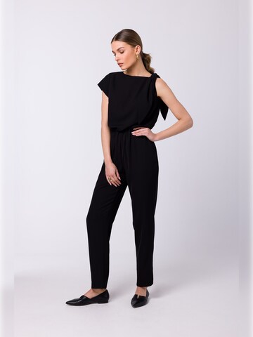 Stylove - Jumpsuit en negro: frente