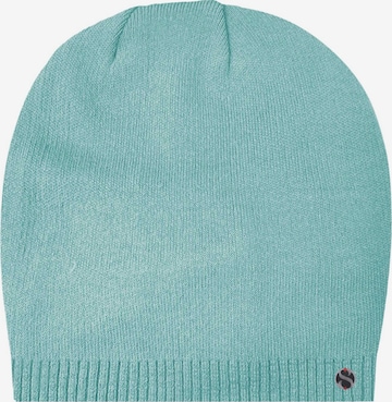 SAMAYA Mütze 'Elen', superweich und wärmend in Blau: Vorderseite