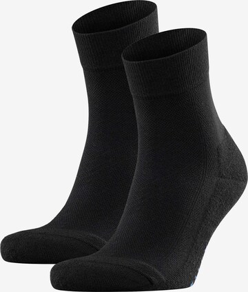 FALKE Athletic Socks in Black: front