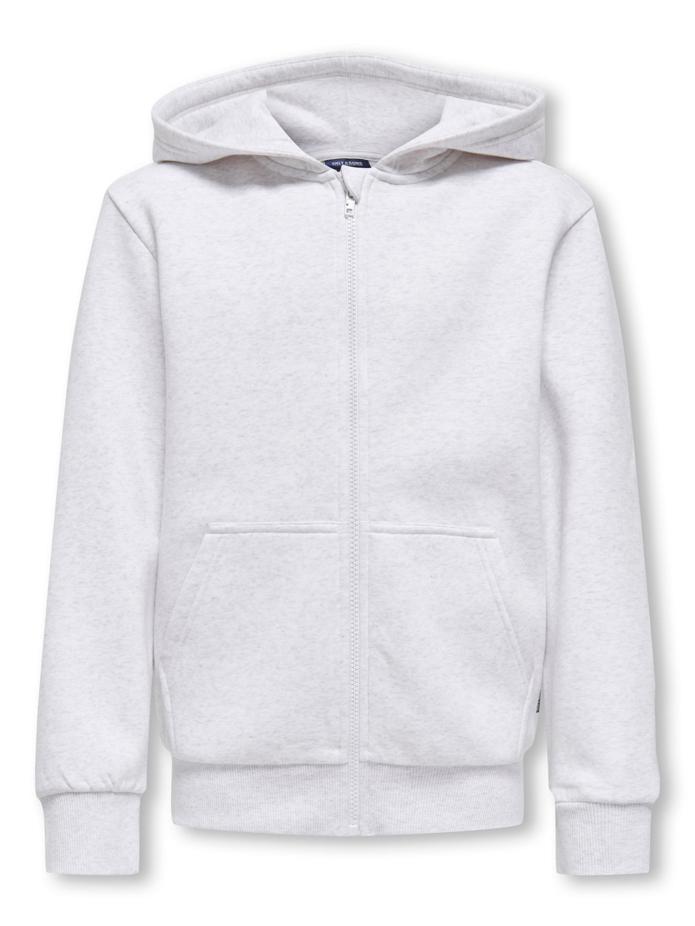 Only & Sons Junior Sweatjacke 'OSJCeres' in Grau: Vorderseite