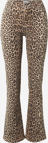 ONLYFlared/zvonoliki kroj Traperice - bež boja: prednji dio