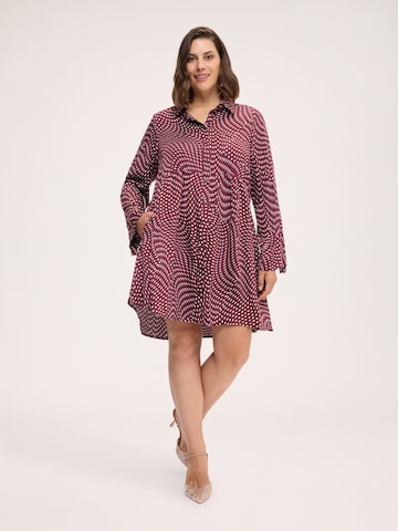 Fiorella Rubino - Vestido camisero en rojo