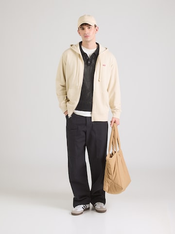LEVI'S ® Regular fit Zip-Up Hoodie 'THE ORIGINAL HM' in Beige
