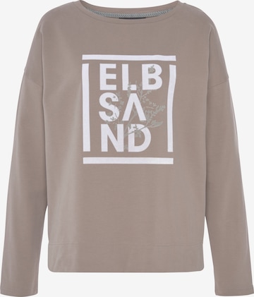 Elbsand Sweatshirt in Beige: front