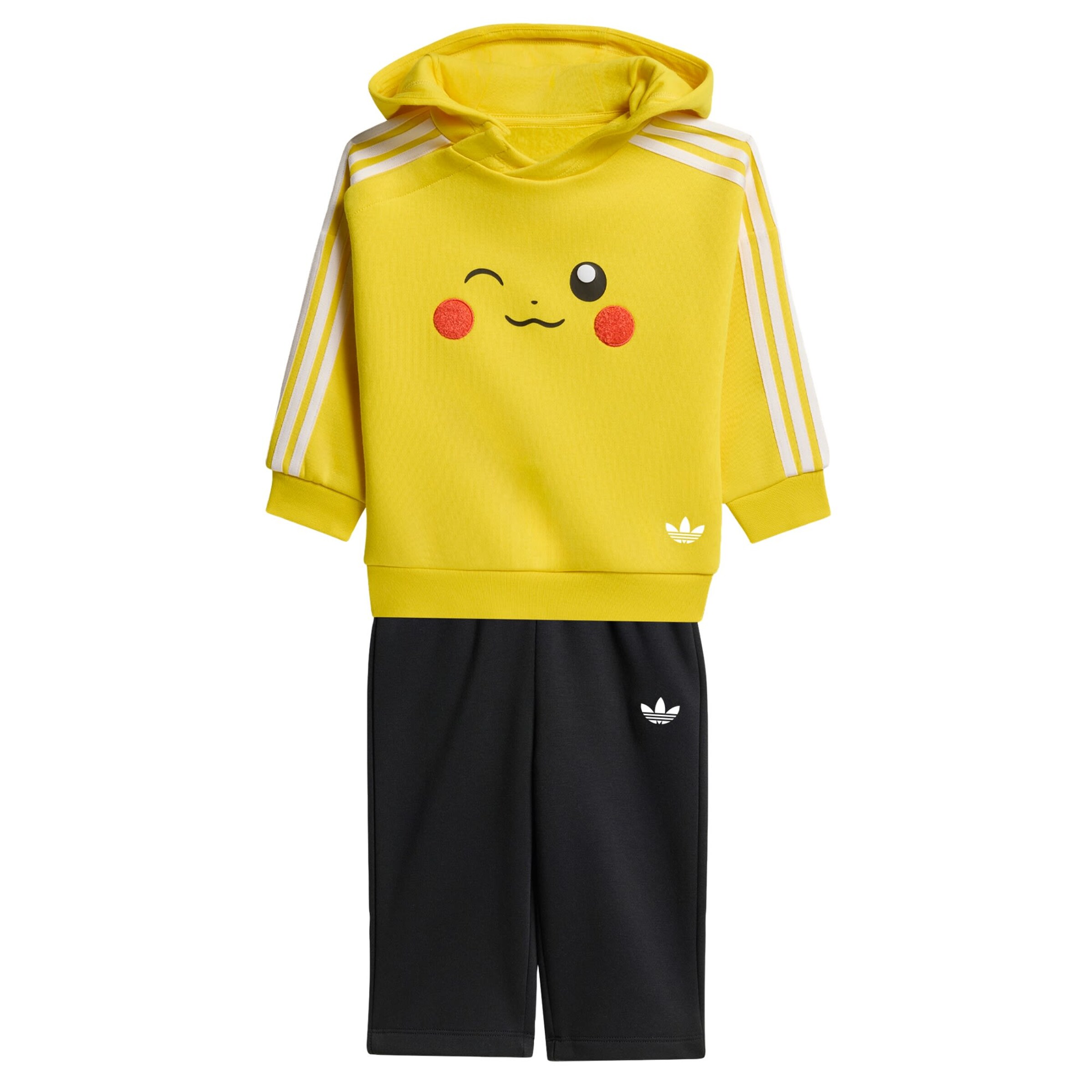 ADIDAS ORIGINALS Sweat suit 'Adidas x Pokémon' in Yellow: front