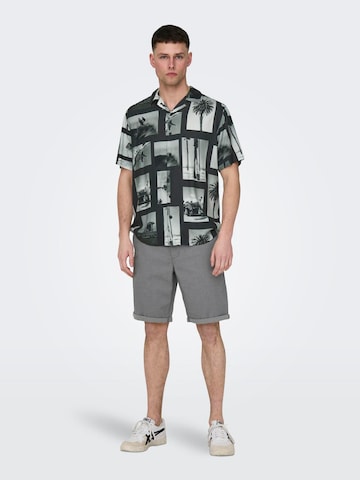 Only & Sons Regular Shorts 'Peter Dobby' in Grau