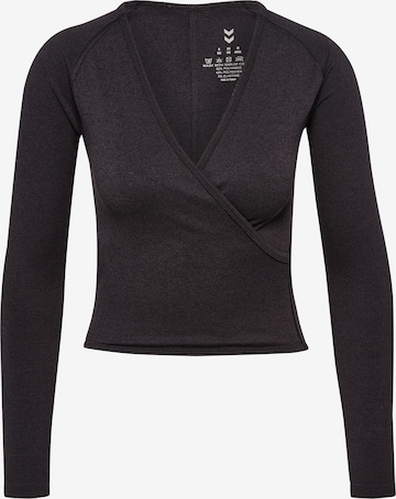 T-shirt fonctionnel Hummel en noir : devant