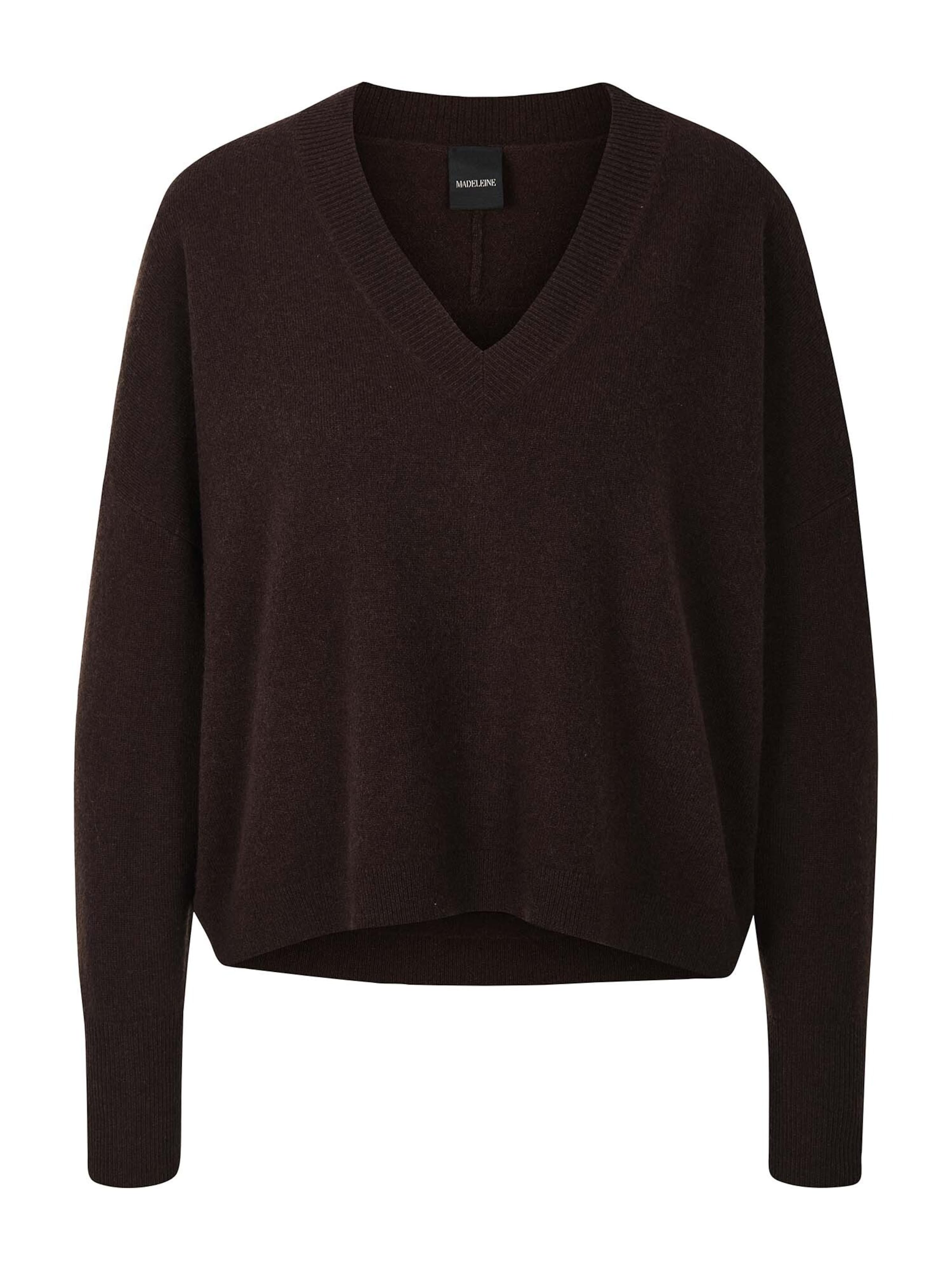 MADELEINE Trui in Bruin: voorkant