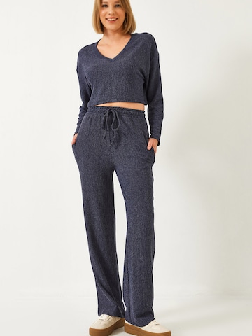 Bianco Lucci Byxdräkt i blå: framsida