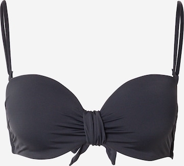 Lindex Push-up Góra bikini w kolorze czarny: przód