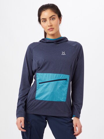 Haglöfs Athletic Sweatshirt 'Mirre' in Blue: front