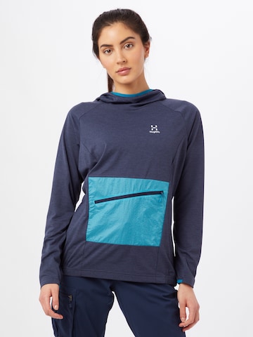 Haglöfs Sports sweatshirt 'Mirre' in Blue: front