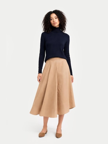 Pull-over 'Women's Timeless Cashmere Turtleneck Sweater' GOBI Cashmere en bleu : devant