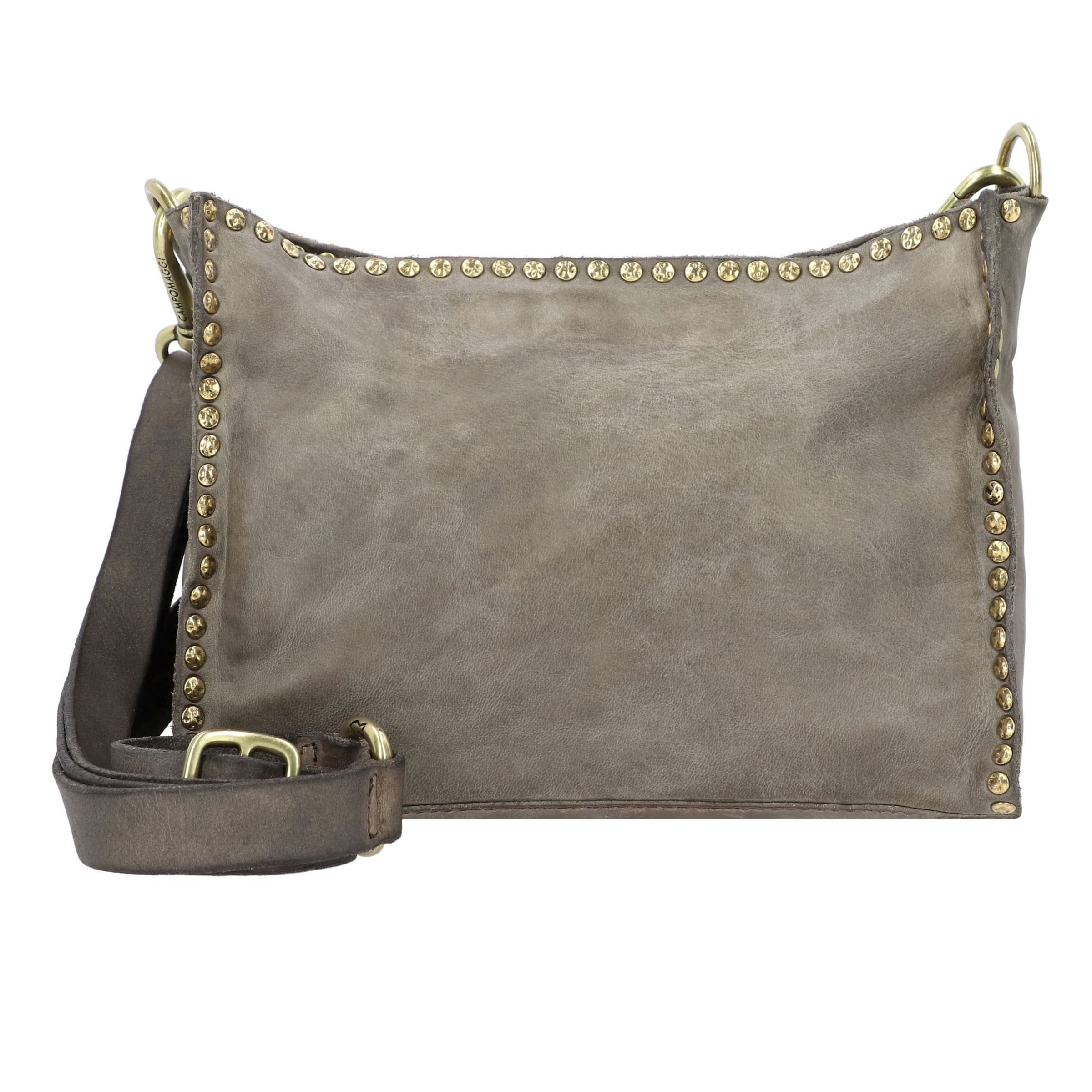 Campomaggi Umhängetasche 'Agata' in Grau: Vorderseite