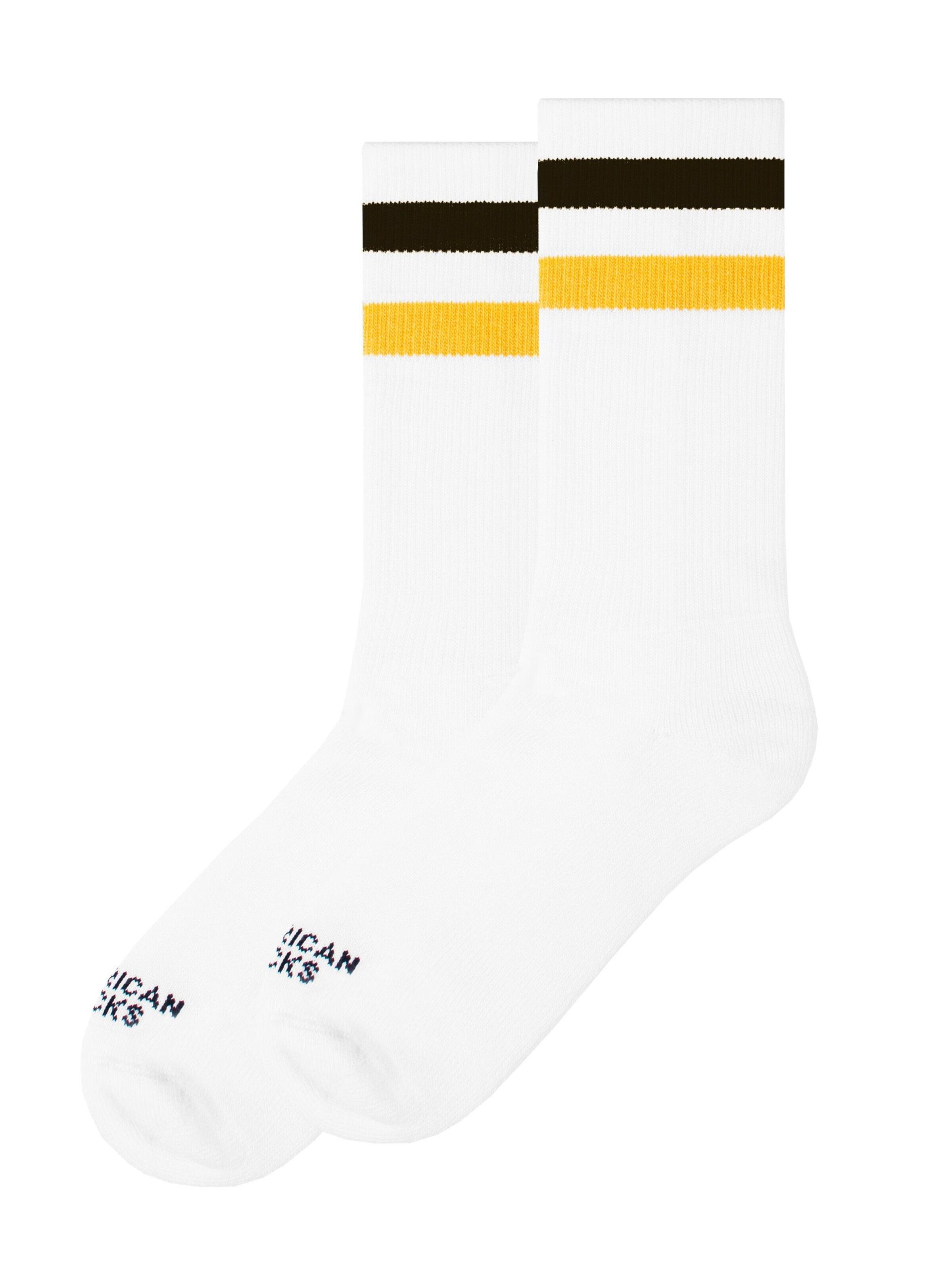 American Socks - Calcetines 'Crush - Mid High' en blanco: frente