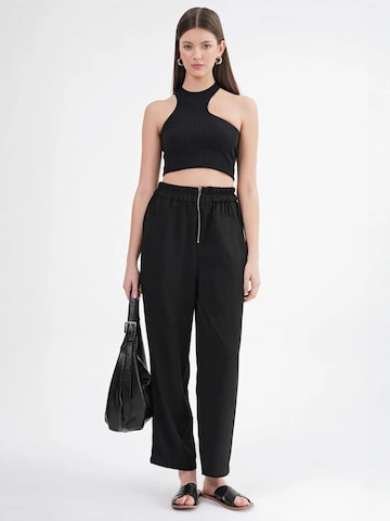 Wide leg Pantaloni di MixRay in nero