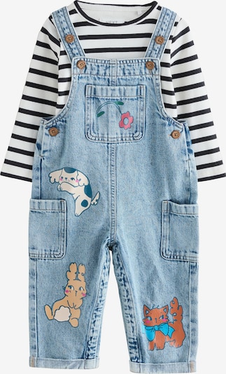 Next Conjuntos em azul ganga / castanho / preto / branco, Vista do artigo