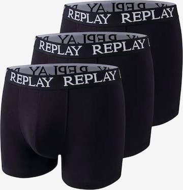 REPLAY Boxer shorts in Black: front