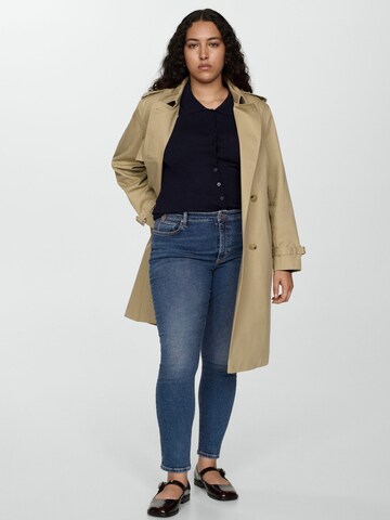 MANGO Slimfit Jeans 'NEWISA' in Blau