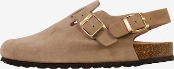 The Divine Factory Pantolette in Grau: Vorderseite