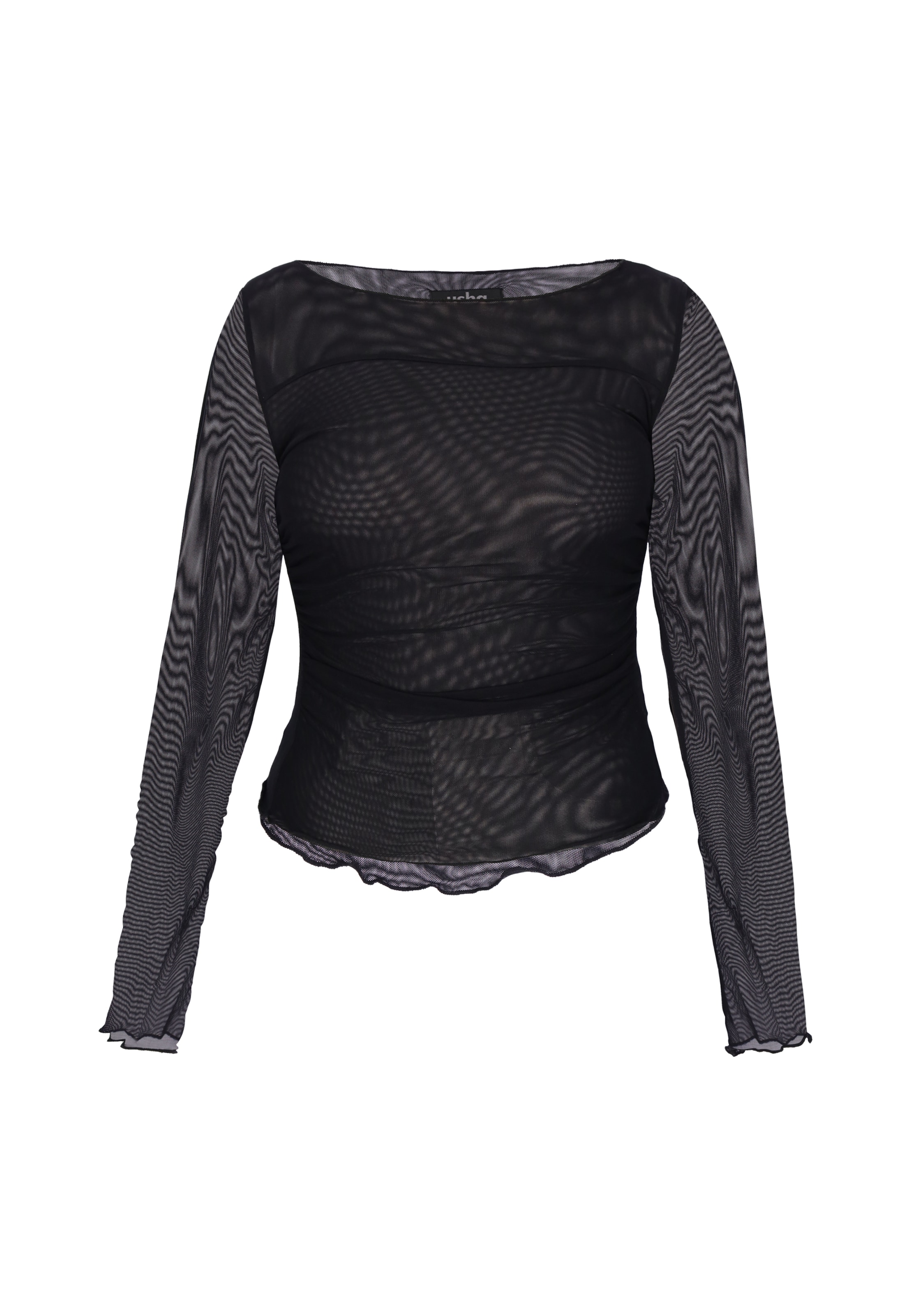 usha BLACK LABEL - Camiseta en negro: frente