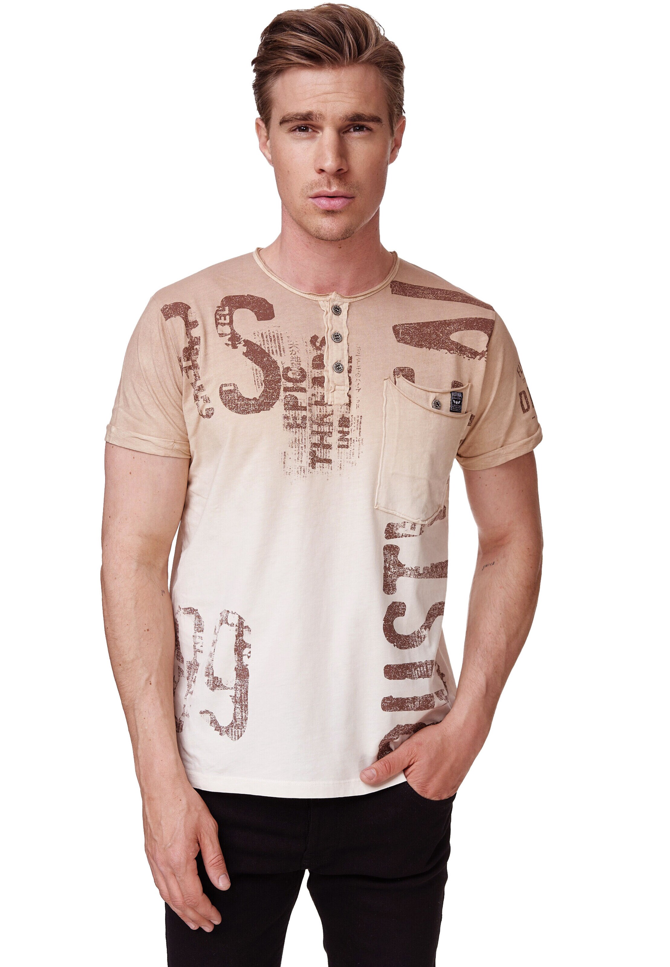 Rusty Neal Shirt in Beige: front