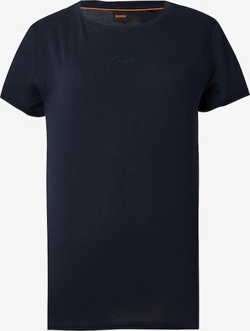 Tricou 'C_Elove' de la BOSS pe albastru: față