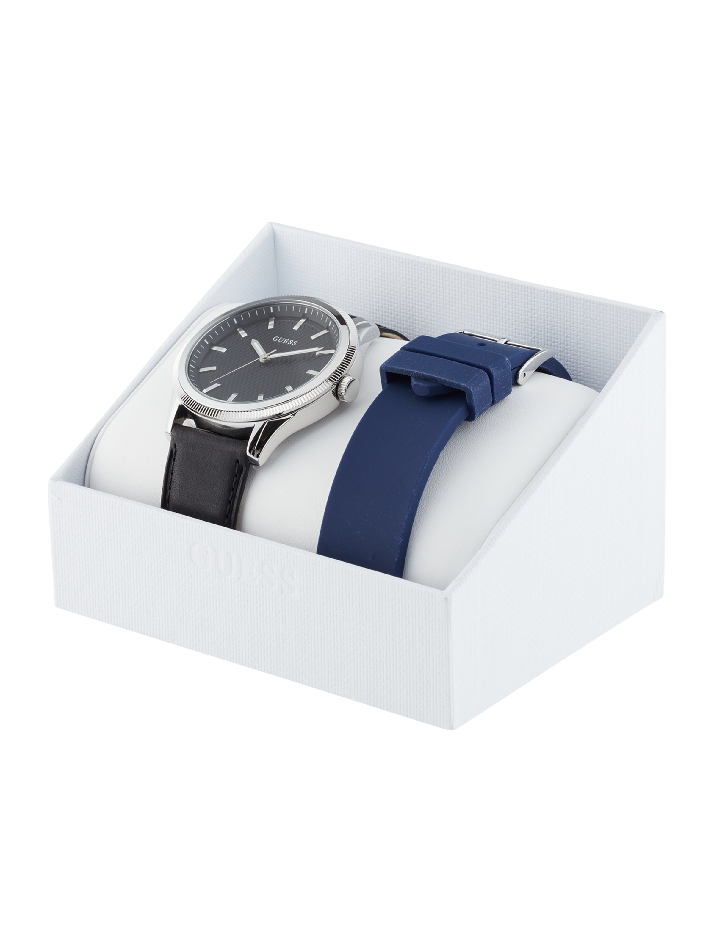 GUESS Uhr 'DEX' in Schwarz