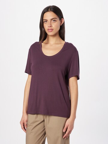 Calvin Klein Underwear - Camiseta para dormir en lila: frente