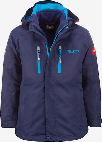 TROLLKIDS Outdoor jacket in Blue: front