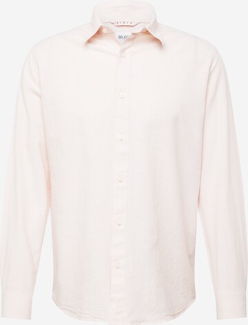 Chemise SELECTED HOMME en rose : devant