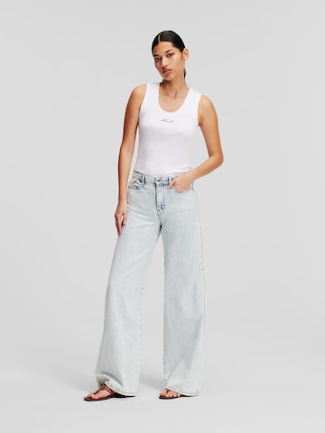 Karl Lagerfeld Wide Leg Jeans in Blau