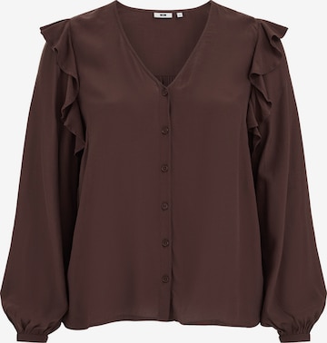 WE Fashion Pusero värissä ruskea: etupuoli