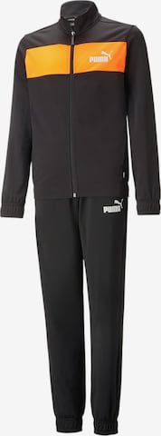 PUMA Sweatsuit 'Poly' in Black: front