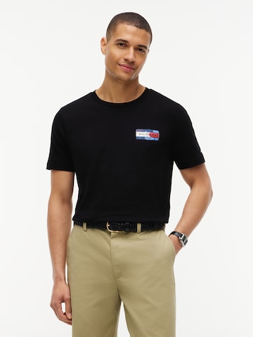 TOMMY HILFIGER - Camisa 'BRAND LOVE' em preto
