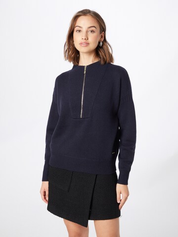 BOSS Black Sweater 'Forelle' in Blue: front