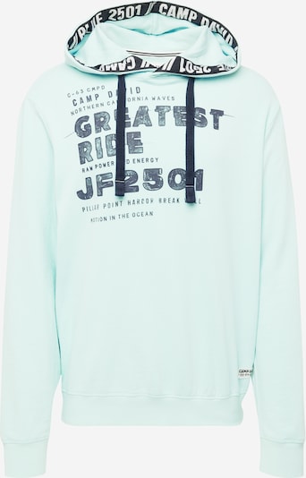 CAMP DAVID Sweatshirt in de kleur Nachtblauw / Lichtgroen, Productweergave