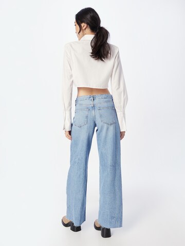 River Island Wide Leg Jeans 'J in Blau