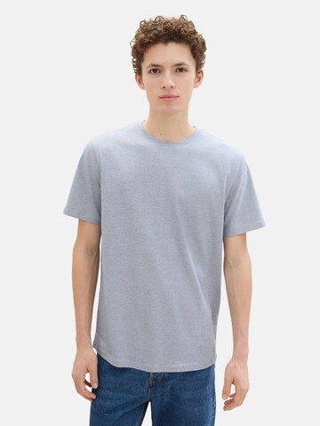 T-Shirt TOM TAILOR DENIM en bleu : devant