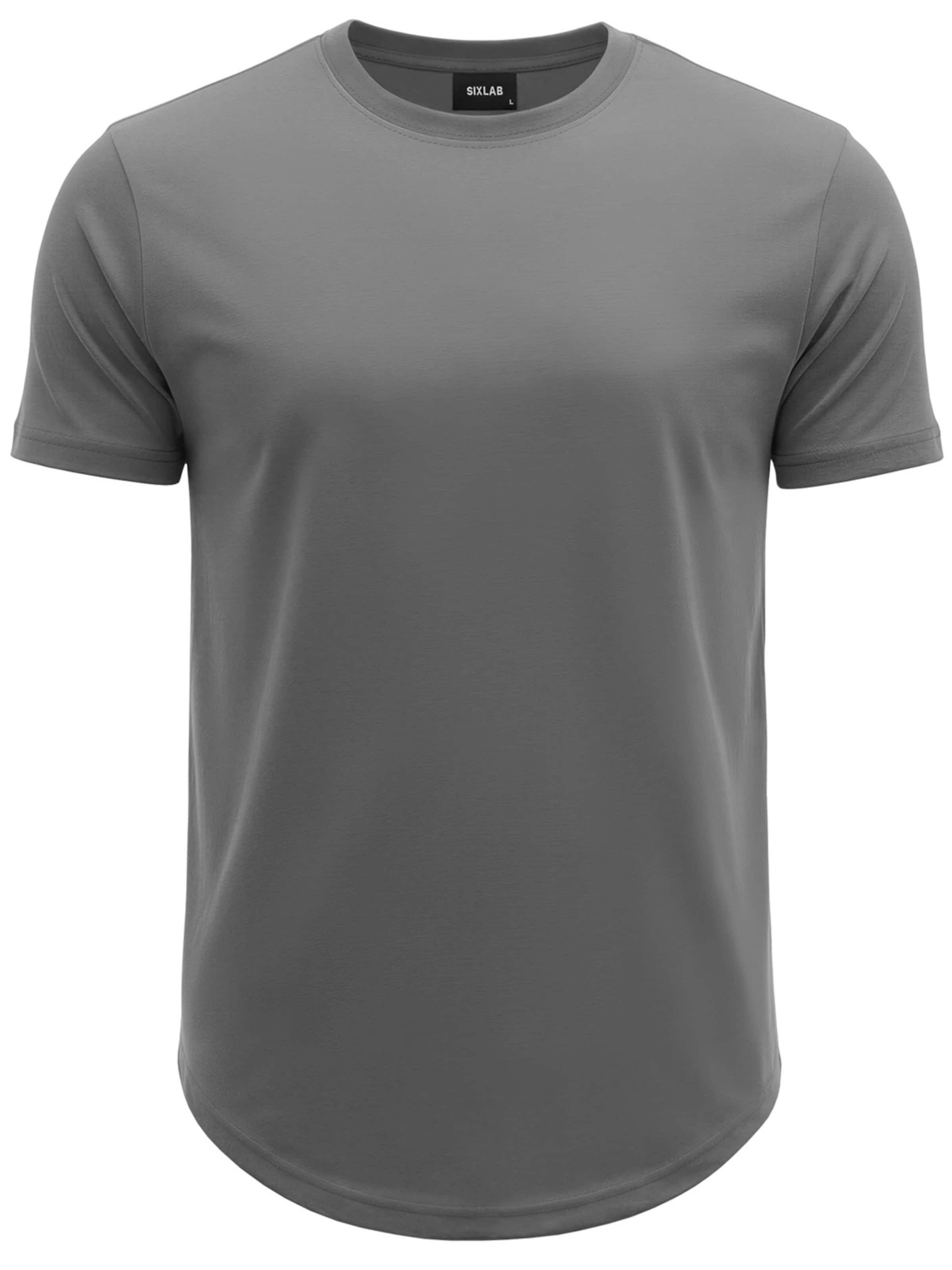 SIXLAB Shirt 'Round T-Shirt' in Grey: front