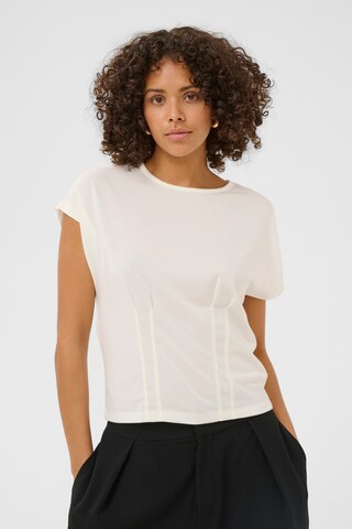T-shirt 'KALise' Kaffe en blanc : devant