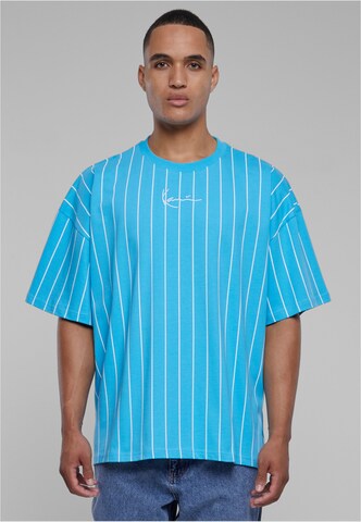 T-Shirt Karl Kani en bleu : devant