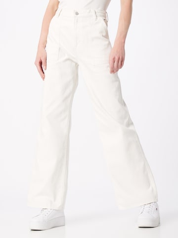 Tommy Jeans - Pierna ancha Vaquero 'CLAIRE' en blanco: frente