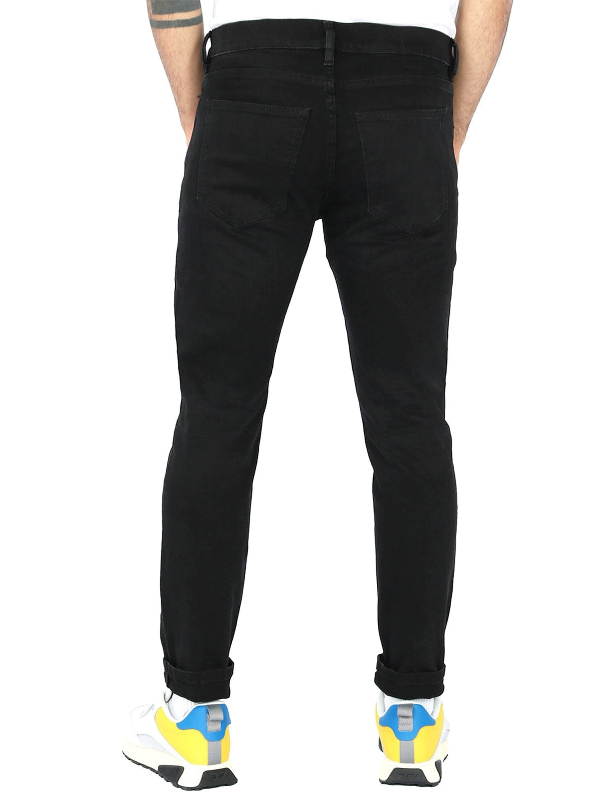 Coupe slim Jean 'D-STRUKT' DIESEL en noir