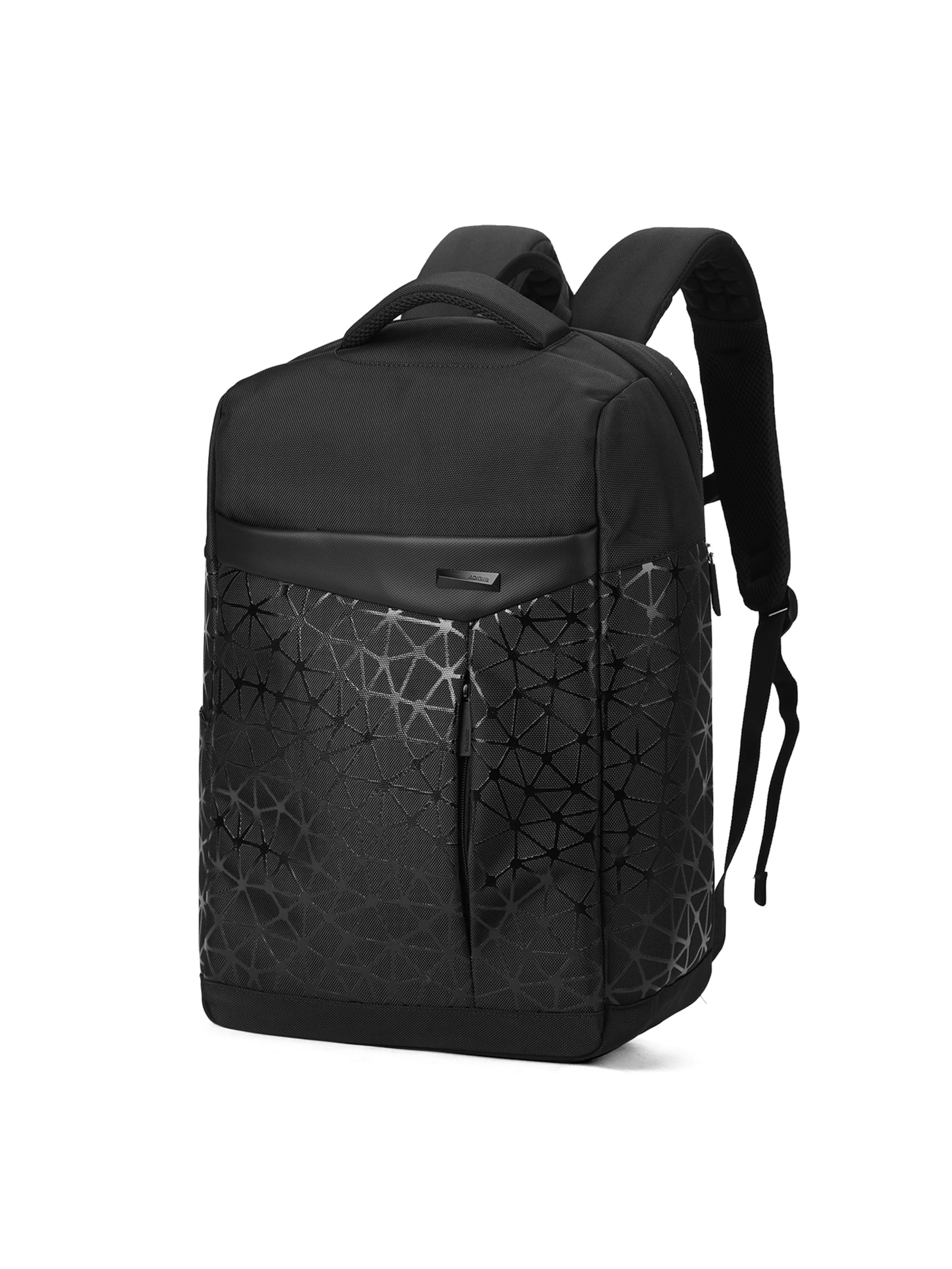 Aoking Rucksack in Schwarz: Vorderseite