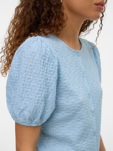 Camicia da donna 'VMFlolwer' di VERO MODA in blu