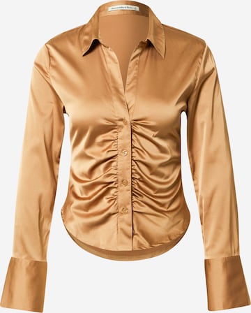 Camicia da donna di Abercrombie & Fitch in marrone: frontale