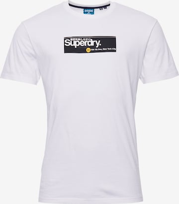 balta Superdry Marškinėliai