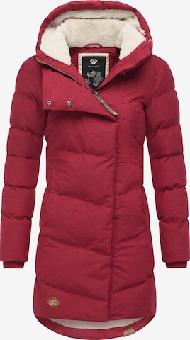 RagwearZimski kaput 'Pavla' - crvena boja: prednji dio