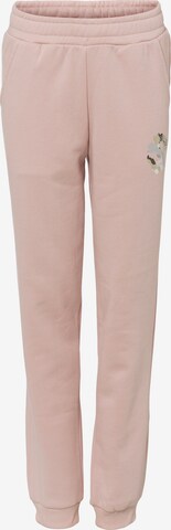 PUMA Regular Pants in Pink: front